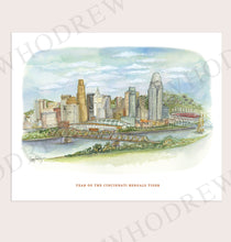 Load image into Gallery viewer, Cincinnati Skyline Print or Notecards